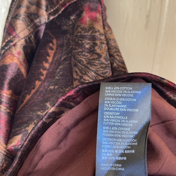 Free People paisley retro velvet mini skirt - Picture 3 of 6